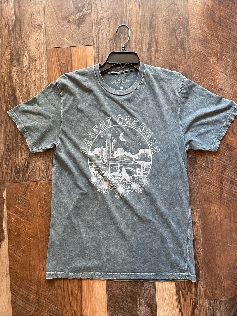 Lotus Fashion Abercrombie Desert Dreamer Graphic Tee - Washed Blue/Green